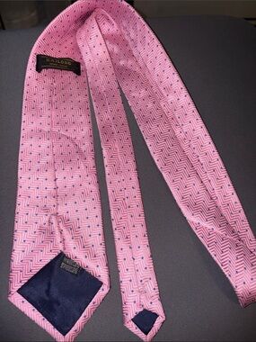 Kailong Pink Patterned silk Men’s Tie